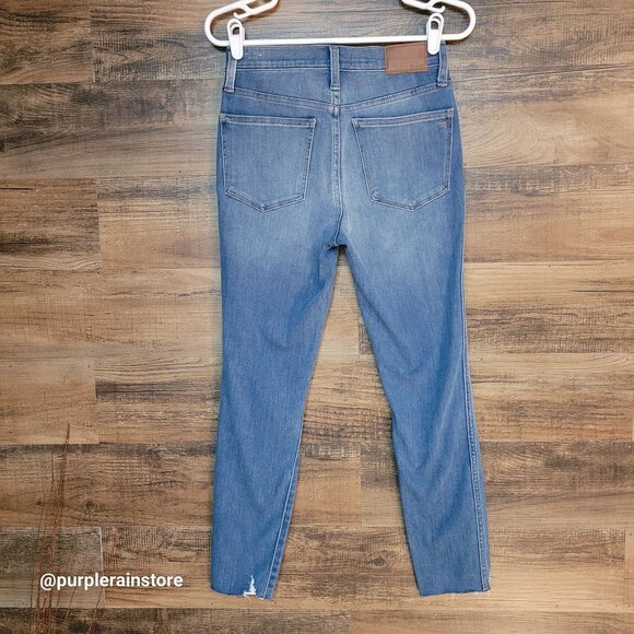 Madewell Jeans Sz 26 Jegging 10" High Rise Tummy Control Medium Light Wash AA618 - Picture 2 of 13